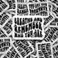 dc470 Breathe and remember who you are Die cut sticker 3-5 Business Day TAT