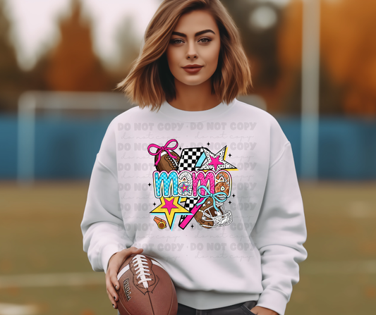 6453 - Mama preppy football *DTF Transfer
