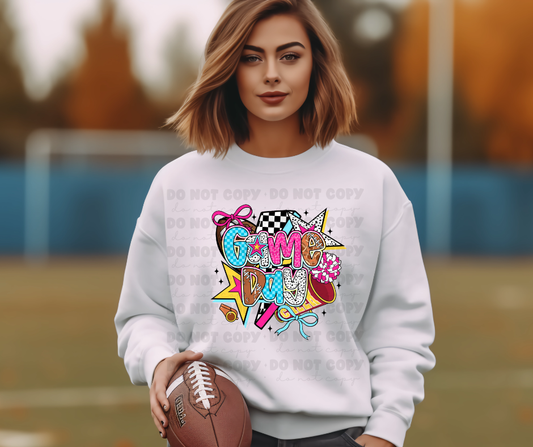 6454 - Game day preppy football *DTF Transfer