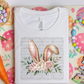 5457 - Easter bunny ears with flowers *DTF