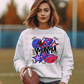 6455 - Mama football red and blue *DTF Transfer