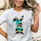 5290 - Cow print western spring Easter bunny design *DTF