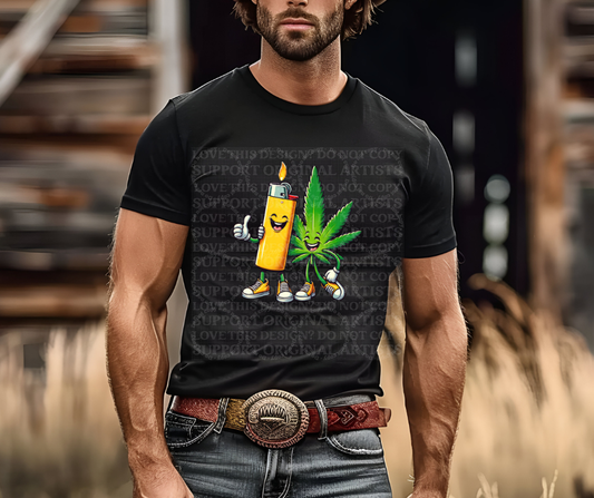 5395 - Lighter and weed *DTF