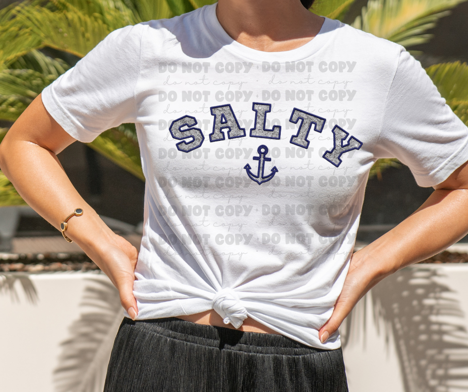 5727 - Salty darker blue with anchor *DTF