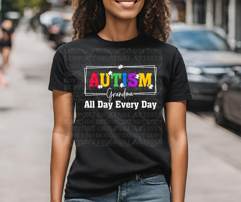 5351 - Autism Grandma all day every day *DTF