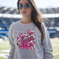 6445 - Pink Cheer pom poms faux glitter * DTF Transfer