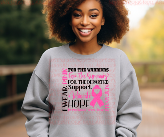 5361 - I wear pink for breast cancer awareness *DTF