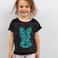 5462 - Blue turquoise lace bunny *DTF