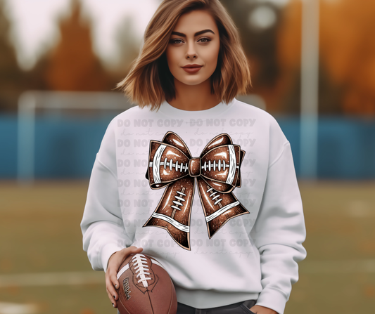 6462 - Football bow *DTF Transfer