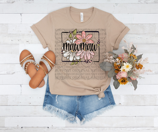 5560 - Mawmaw with flowers *DTF