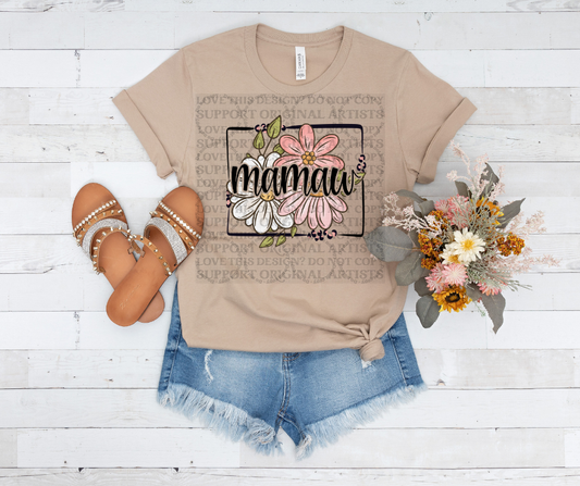 5561 - Mamaw with flowers *DTF