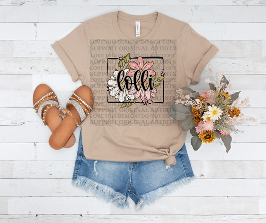 5563 - Lolli with flowers *DTF
