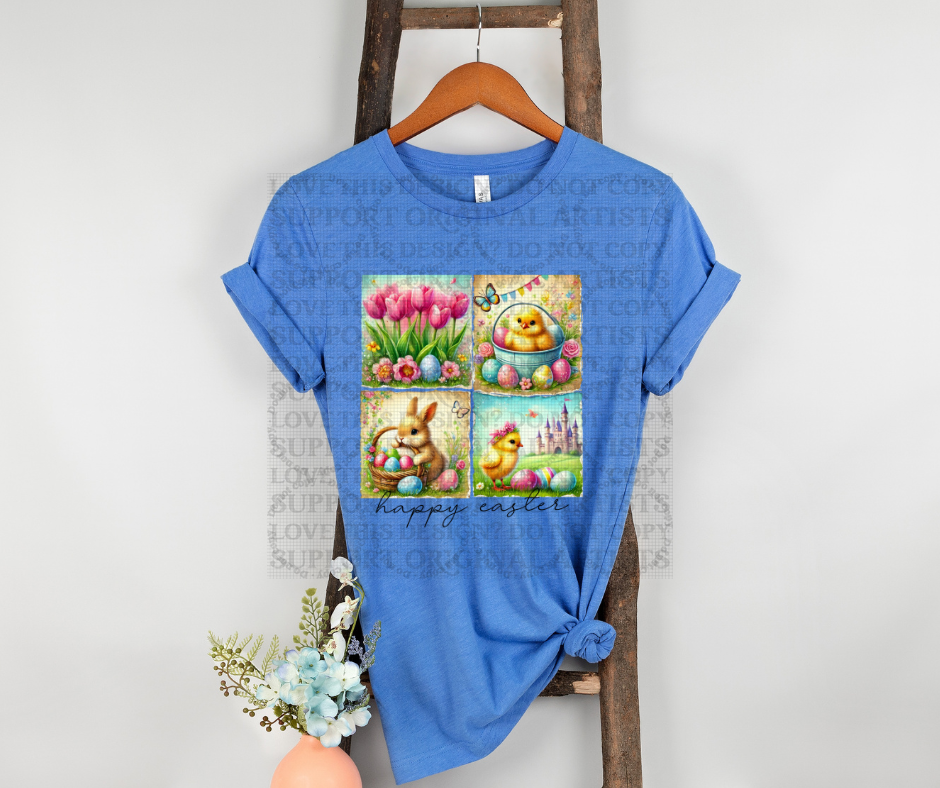 5478 - Happy Easter spring chicks *DTF