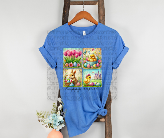 5478 - Happy Easter spring chicks *DTF