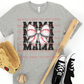 5178 - Baseball mama stacked with bow *DTF