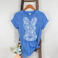5480 - White lace Easter bunny *DTF