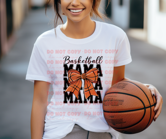 5185 - Baskeball Mama stacked wtih bow *DTF