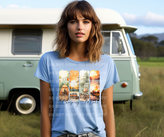 5738 - Camping mode - Black font *DTF Transfer