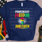 5843 - Powdered by freedom and faith *DTF Transfer