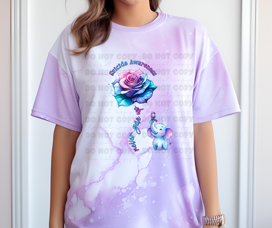 6408 - Suicide awareness never give up * DTF Transfer