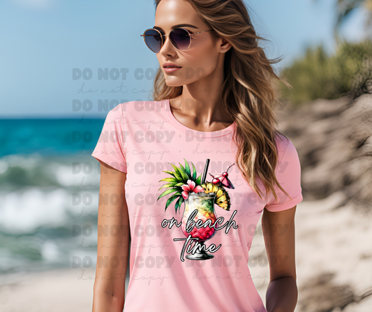 5892 - On beach time *DTF Transfer