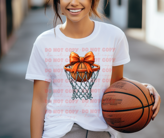5204 - Basketball hoop with bow *DTF