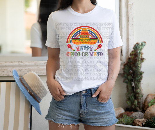 5503 - Happy cinco de mayo with hat *DTF