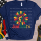 5839 - Juneteenth sunflower with hand *DTF Transfer