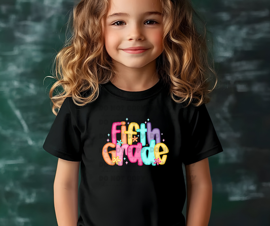 6127 - Preppy fifth grade * DTF Transfer
