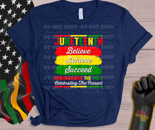 5838 - Juneteenth believe achieve succeed *DTF Transfer