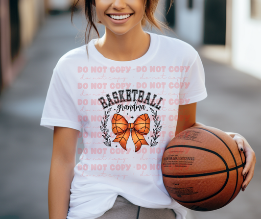 5208 - Basketball Grandma with coquette bow *DTF
