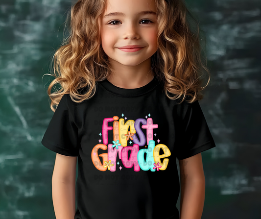 6128 - Preppy first grade * DTF Transfer