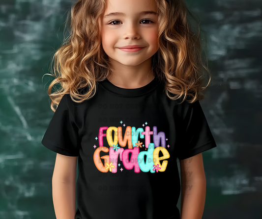 6129 - Preppy fourth grade * DTF Transfer