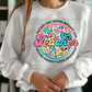 5617 - Teacher teach love inspire circle *DTF