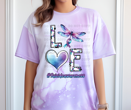 6419 - Love dragonfly suicide awareness * DTF Transfer