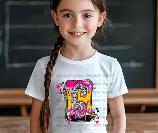 6166 - 6th grade polka dot pencil * DTF Transfer