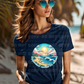 5900 - Happiness comes in waves *DTF Transfer