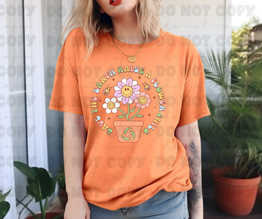 3711 Save The Earth  Raise A Flower Child DREAM TRANSFER* DTF