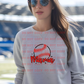 5179 - Mama red baseball outline *DTF
