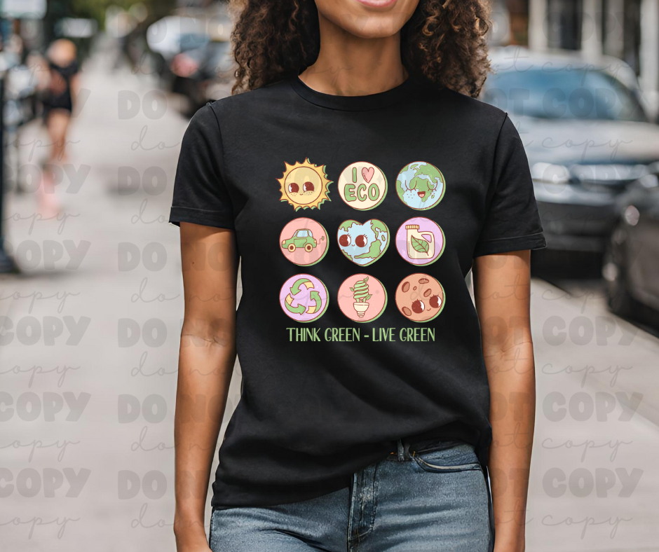 3713 Think green - Live green DREAM TRANSFER* DTF