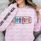 5641 - Nurse with care inspire heal sleeve * DTF