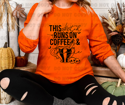 6503 - This witch runs on coffee and magic *DTF Transfers