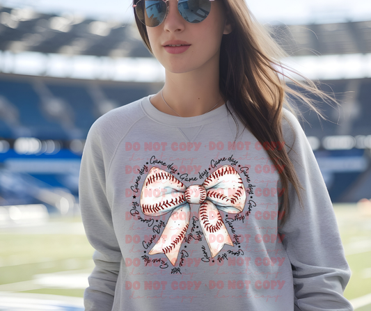 5182 - Baseball coquette bow *DTF