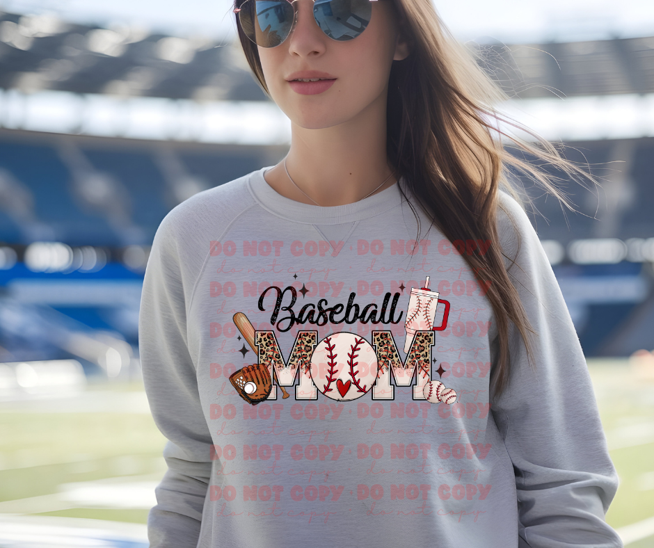 5174 - Baseball Mom leopard  *DTF