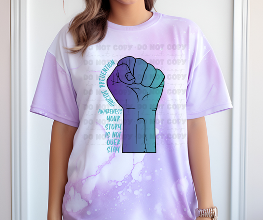 6430 - Suicide prevention fist * DTF Transfer