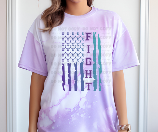 6431- Fight suicide flag * DTF Transfer
