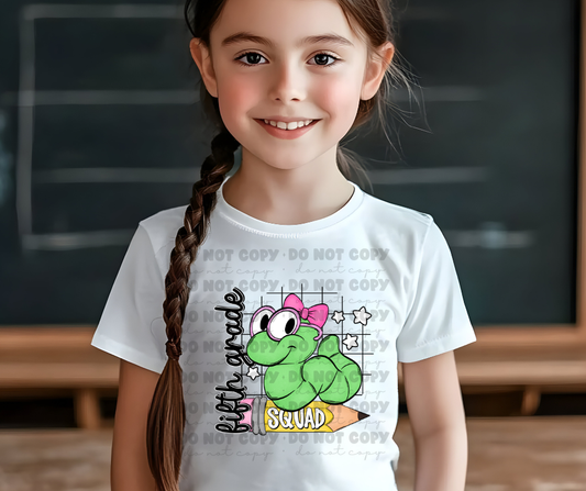 6151 - Fifth grade squad caterpillar with bow * DTF Transfer