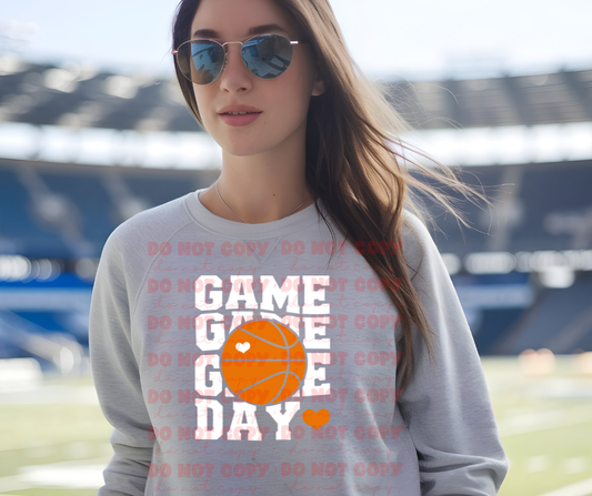 5189 - Game day stacked Basketball *DTF