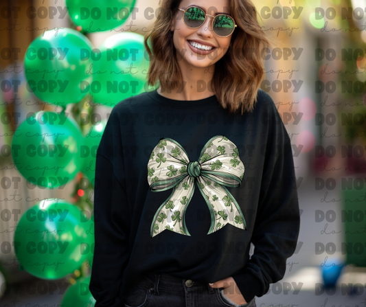 5108 - Clover shamrock bow *DTF