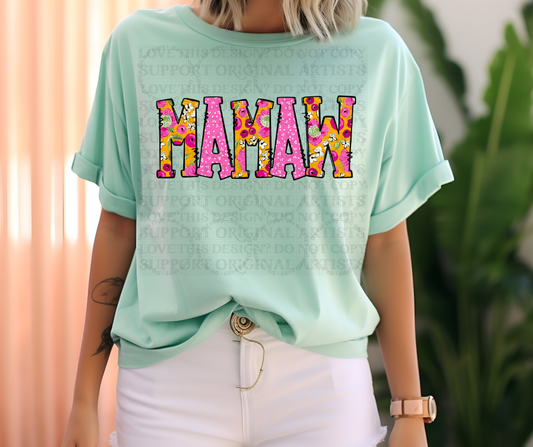 5296 - Mamaw floral spring *DTF